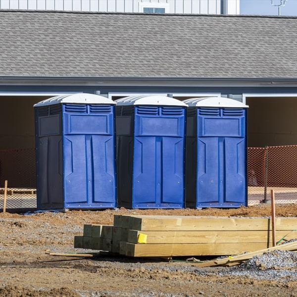 Heavy-duty construction site porta potty in Golden, Colorado